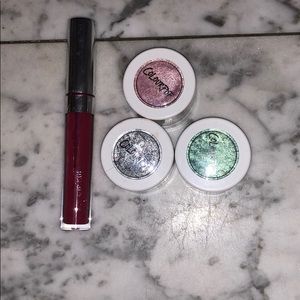colourpop matte lip & 3 super shock shadows